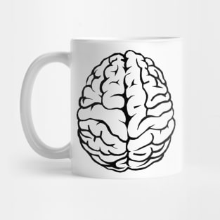 Outline of the human brain Mug